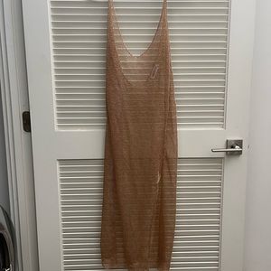 Rose gold swim cover